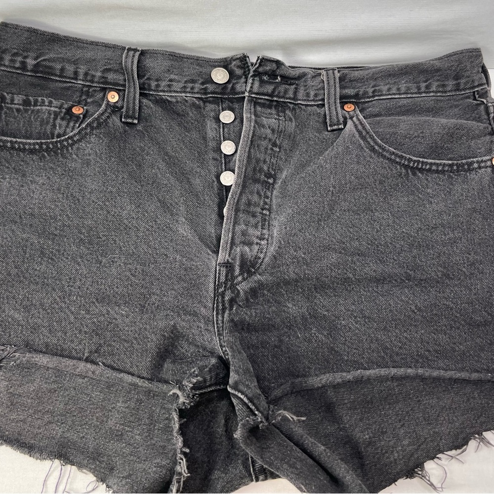 Levi's Black Denim Shorts‎